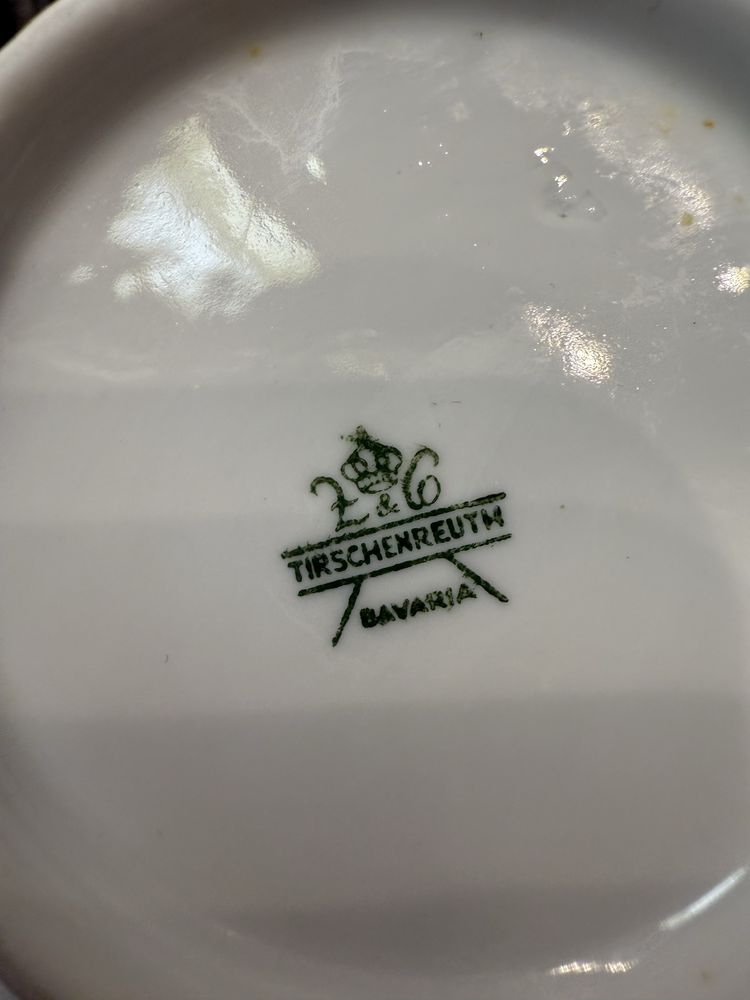 Serwis porcelanowy Tirschenreuth śniadanie herbata kawa kwiaty 1573