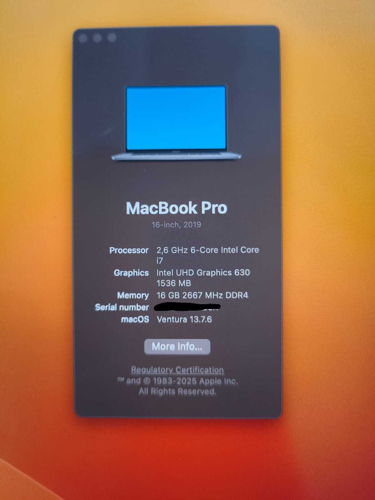 Macbook Pro 2019 (Ler Descrição)