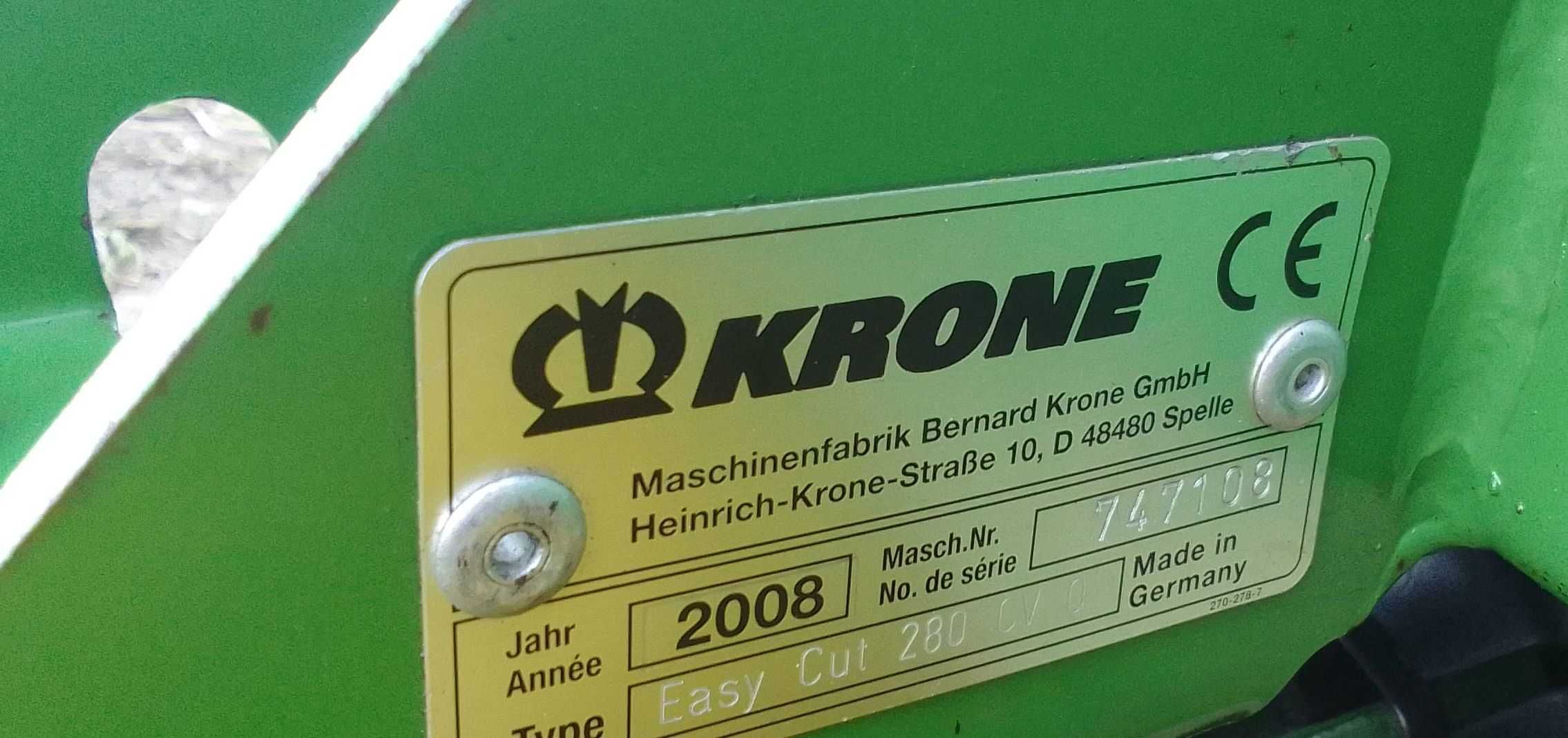 Kosiarka dyskowa Krone easy cut 280