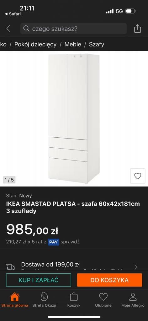 Szafa Ikea biala