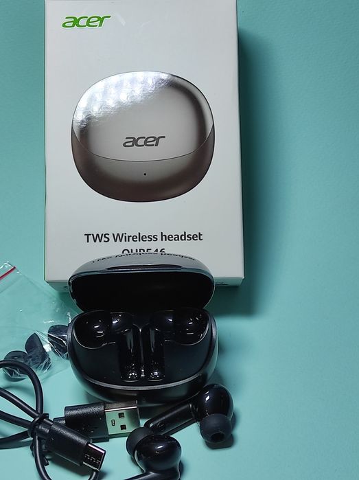 Навушники Acer TWS — комфорт, кейс, брендований якісний звук, нові
