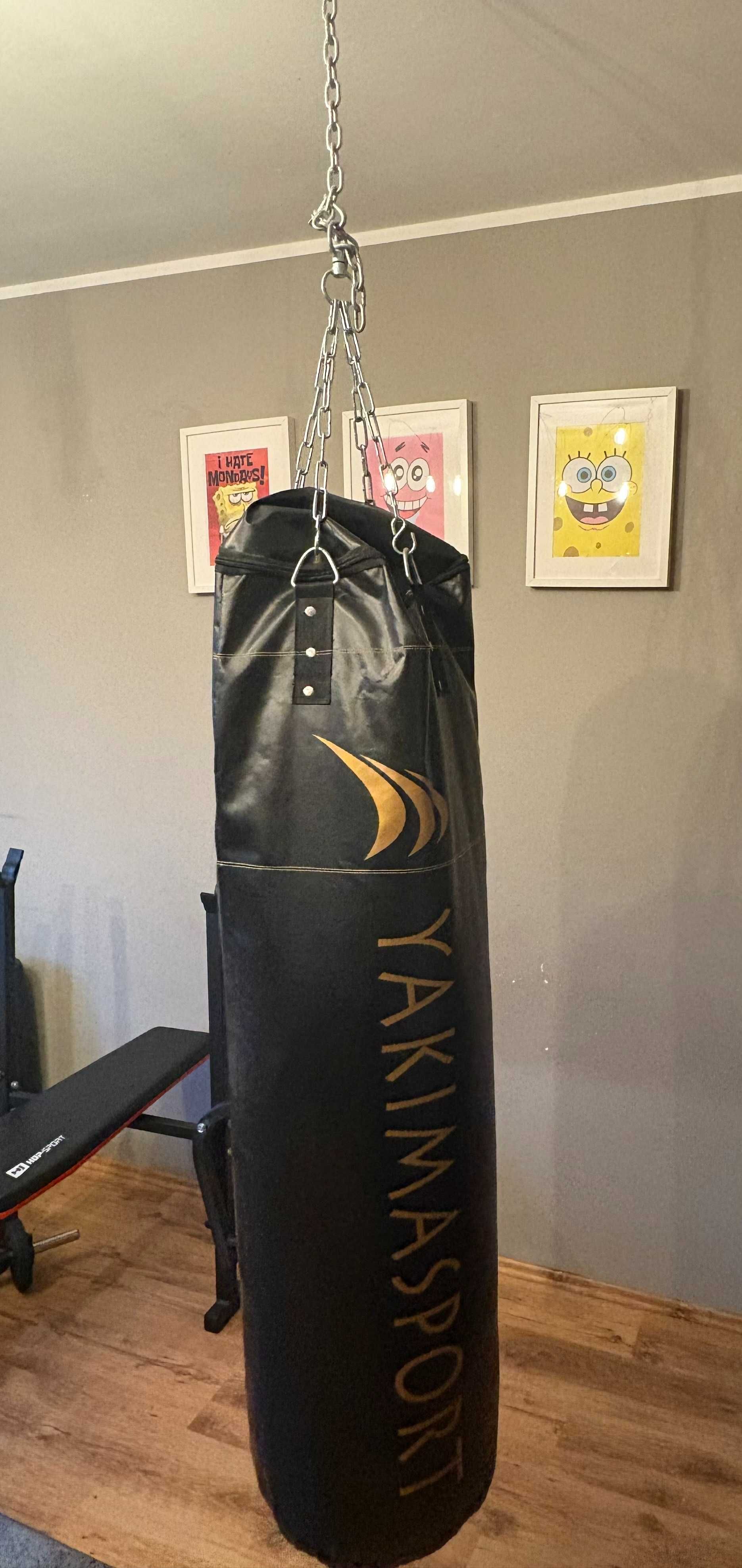 Worek bokserski Yakimasport treningowy wypełniony 140x40 cm