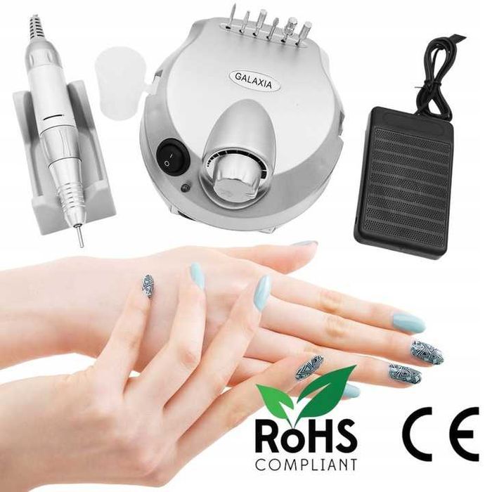 Mocna Frezarka Do Paznokci 65w Frezy Profesjonalna Manicure i Pedicure