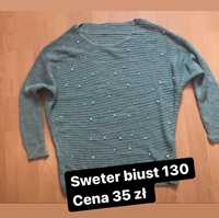 Sweter z perełkami biust 100/130