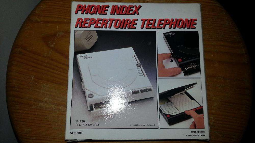 Indice telefone lista telefónica