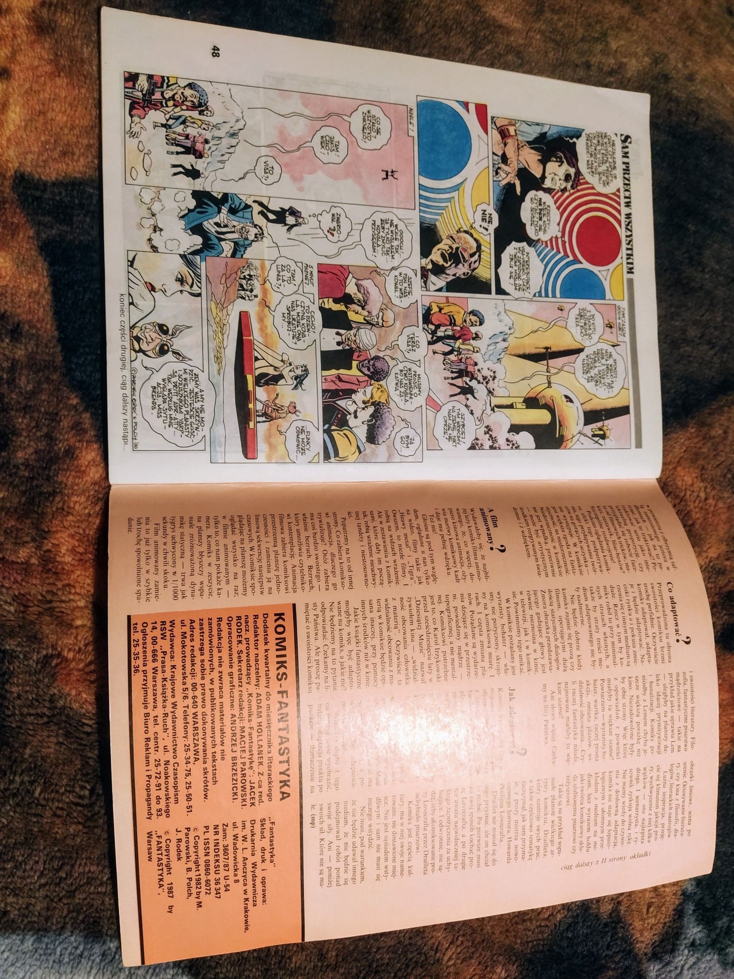 Komiks funky koval sam przeciw wszystkim 1988