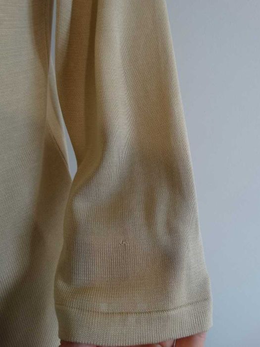 Sweter Blezer Jedwabny 100% Naturalny Jedwab Beżowy Kardigan M/L