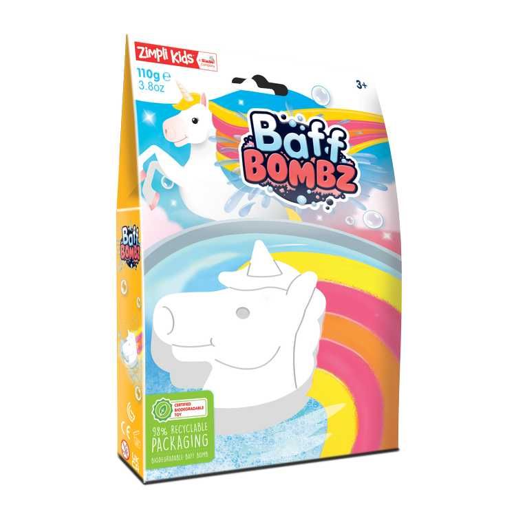 Magiczna bomba do kąpieli Jednorożec, Rainbow Baff Bombz, Zimpli Kids