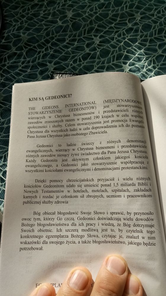 Biblia - PISMO ŚWIĘTE - bezpieczna przyszłość, poznaj Prawdę