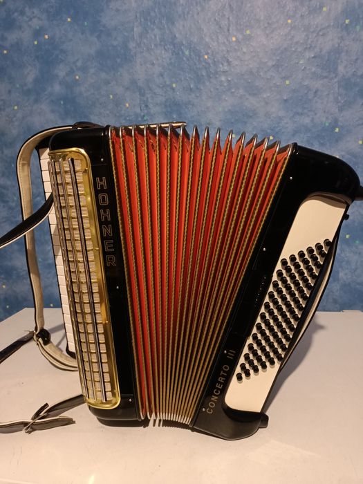 Akordeon Hohner concerto 3 lll 72 bass STAN JAK NOWY