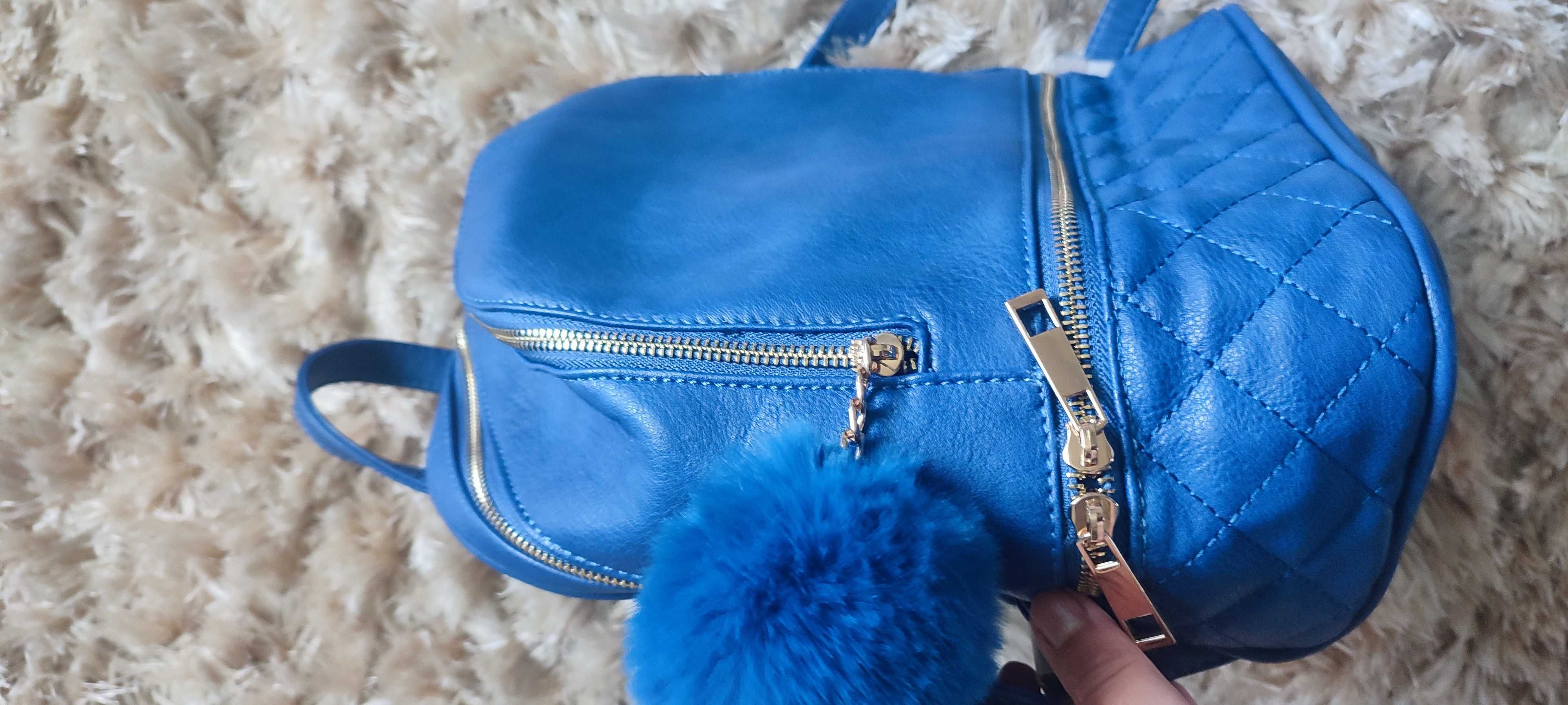 Super niebieski plecaczek