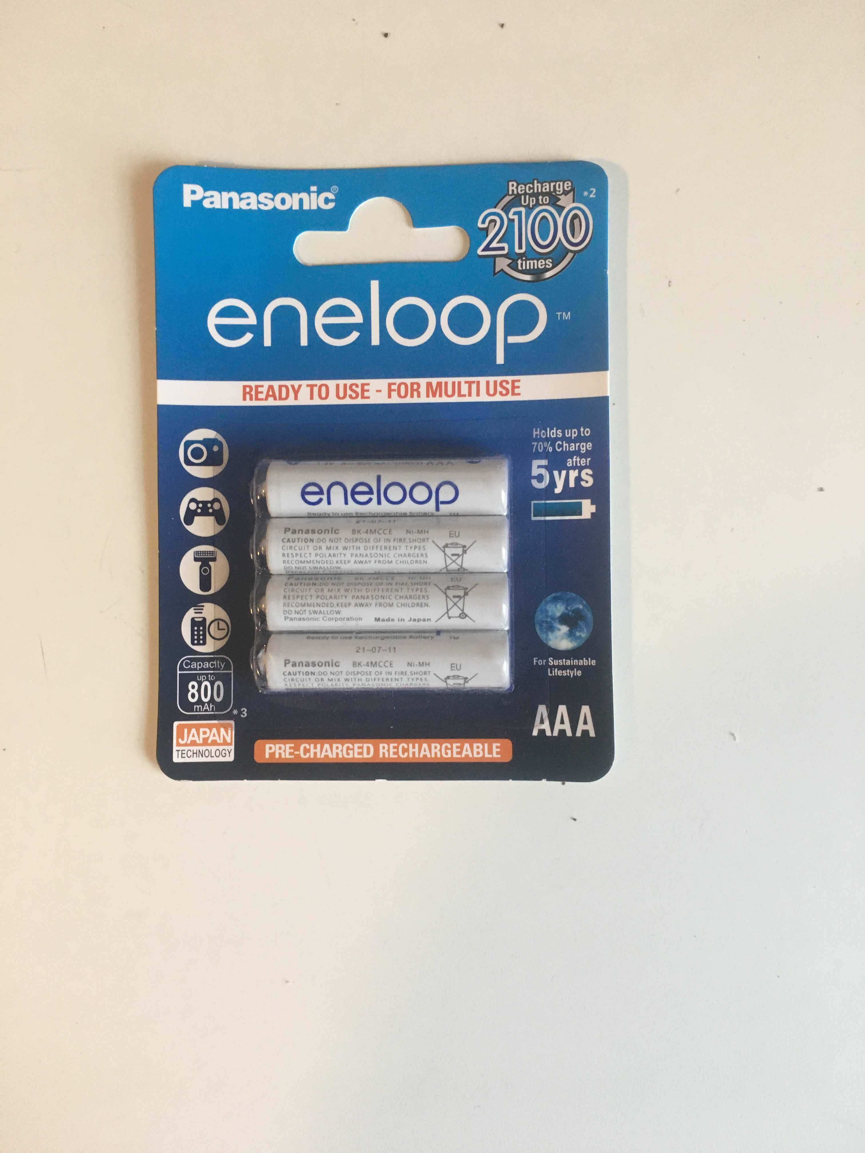 Akumulatorki Eneloop AAA 800 mAh 8 sztuk
