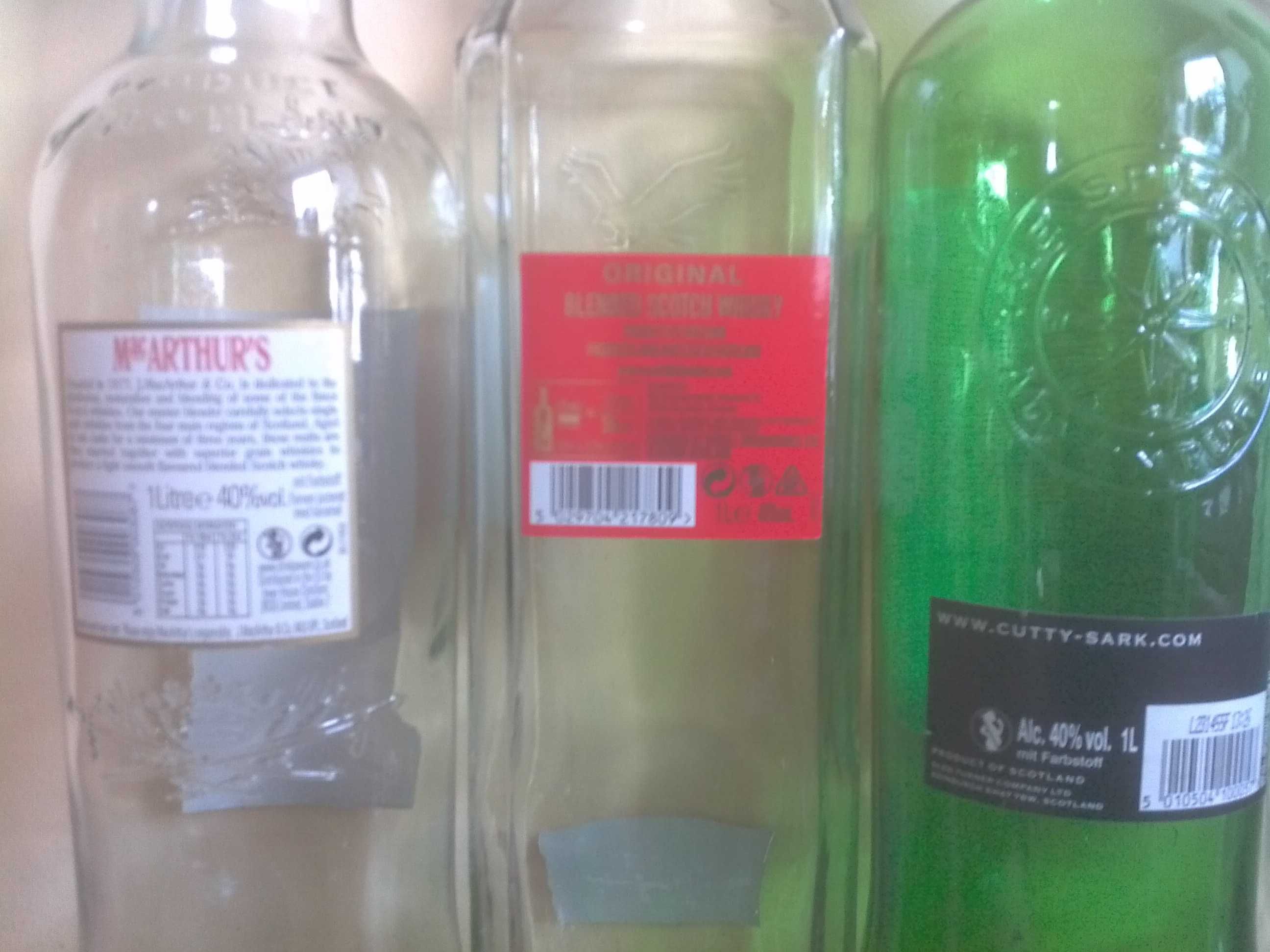 Бутылки из под виски. 750 гр. и 1 литр.
