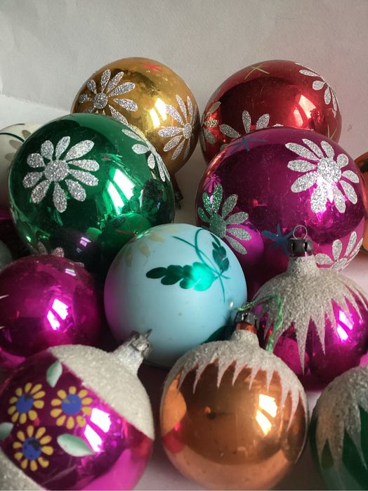 Bombki choinkowy z lat PRL Vintage