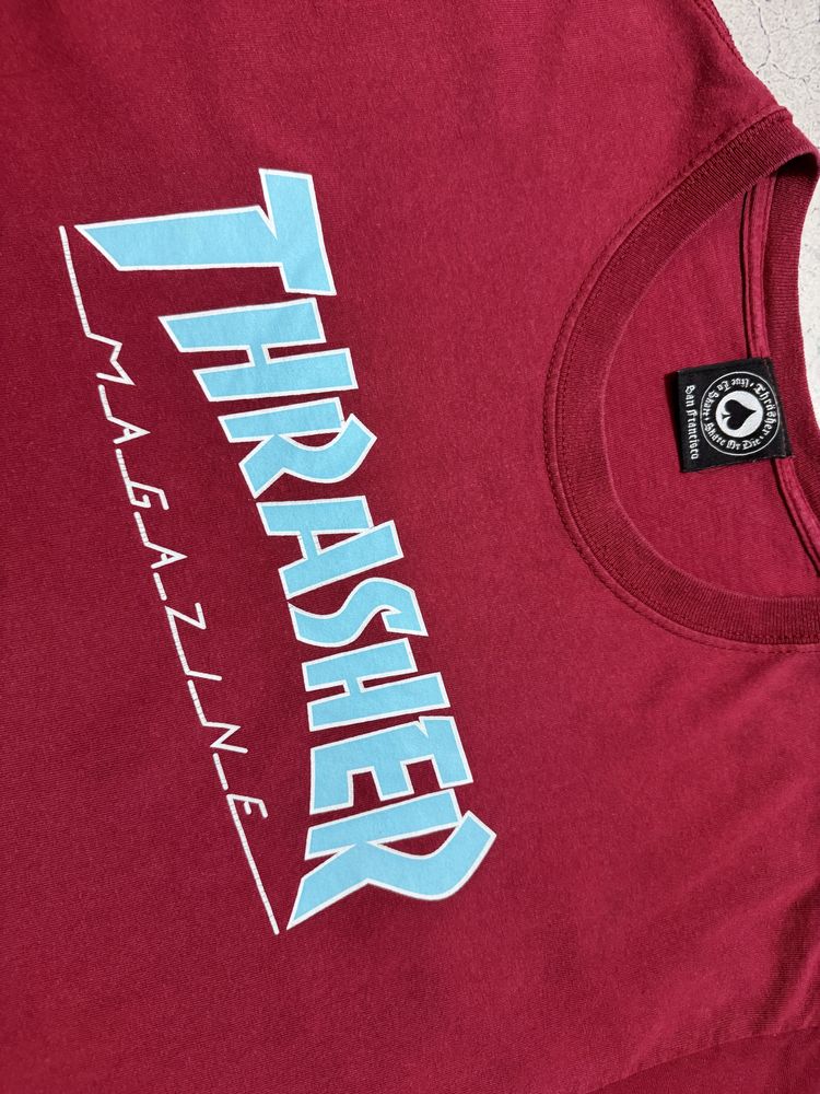 Футболка Thrasher Magazine С Большим Лого Оригинал Идеал M-L