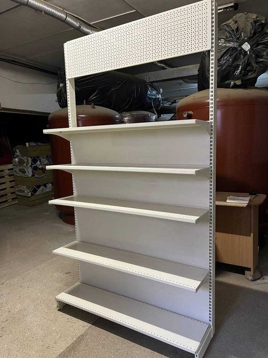 Стелаж металевий 2387х1300 мм, молочний