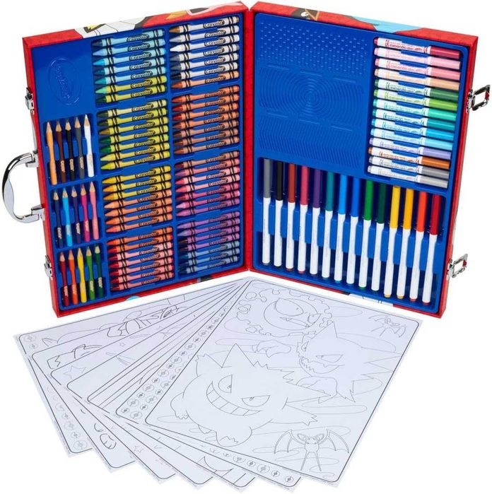 Набір для малювання Crayola 115 предметів Оригінал Крайола Покемон