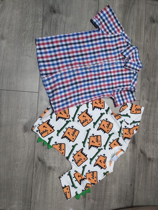 Elegancka koszula i t-shirt rozm 134