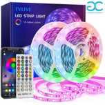Kit Profissional Fita Led RGB 20 Metros APP Bluetooth