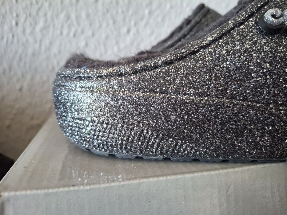 Crocs  piękne brokatowe klapki 38