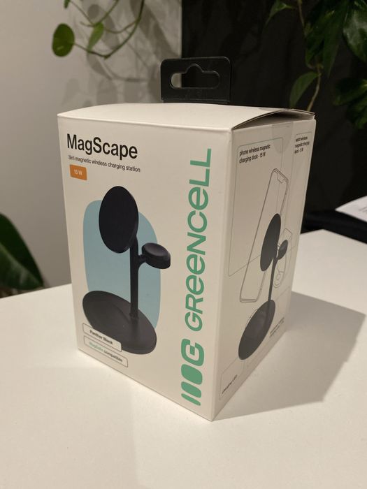 Greencell MagScape biurkowa stacja ładująca 3w1 o mocy 15W