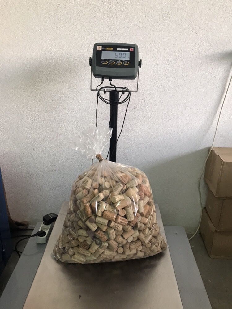 Rolha de cortiça usadas