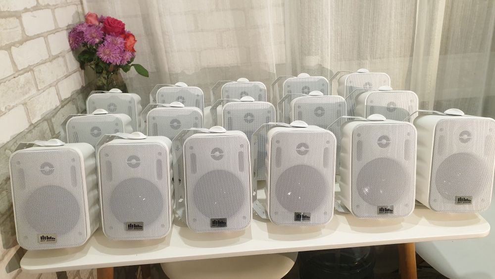 12 штук. Фоновая акустика, подвесные колонки, мониторы. 30w.