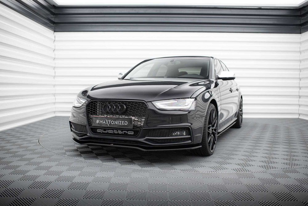 Сплиттер Audi A4 B8 S-line / S4 B8.5 тюнинг обвес губа юбка елерон