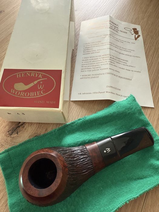 Fajka Worobiec 117 z wrzośca, klasyczny design, polskie rzemiosło