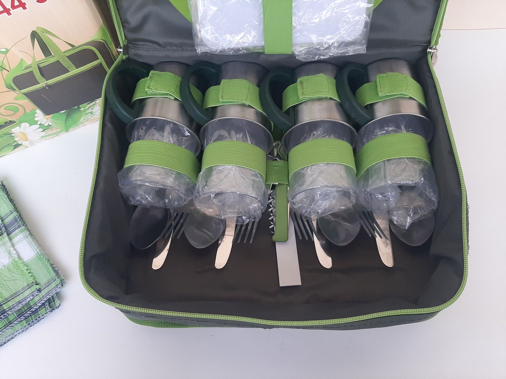 Набор для пикника на 4 человека Time Eco TE-244 Set 4 Green
