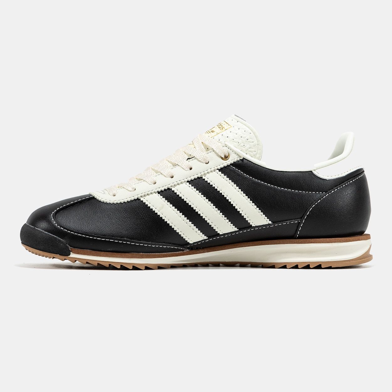 Кроссовки мужские кожаные Adidas SL' 72 Black White 40-45p