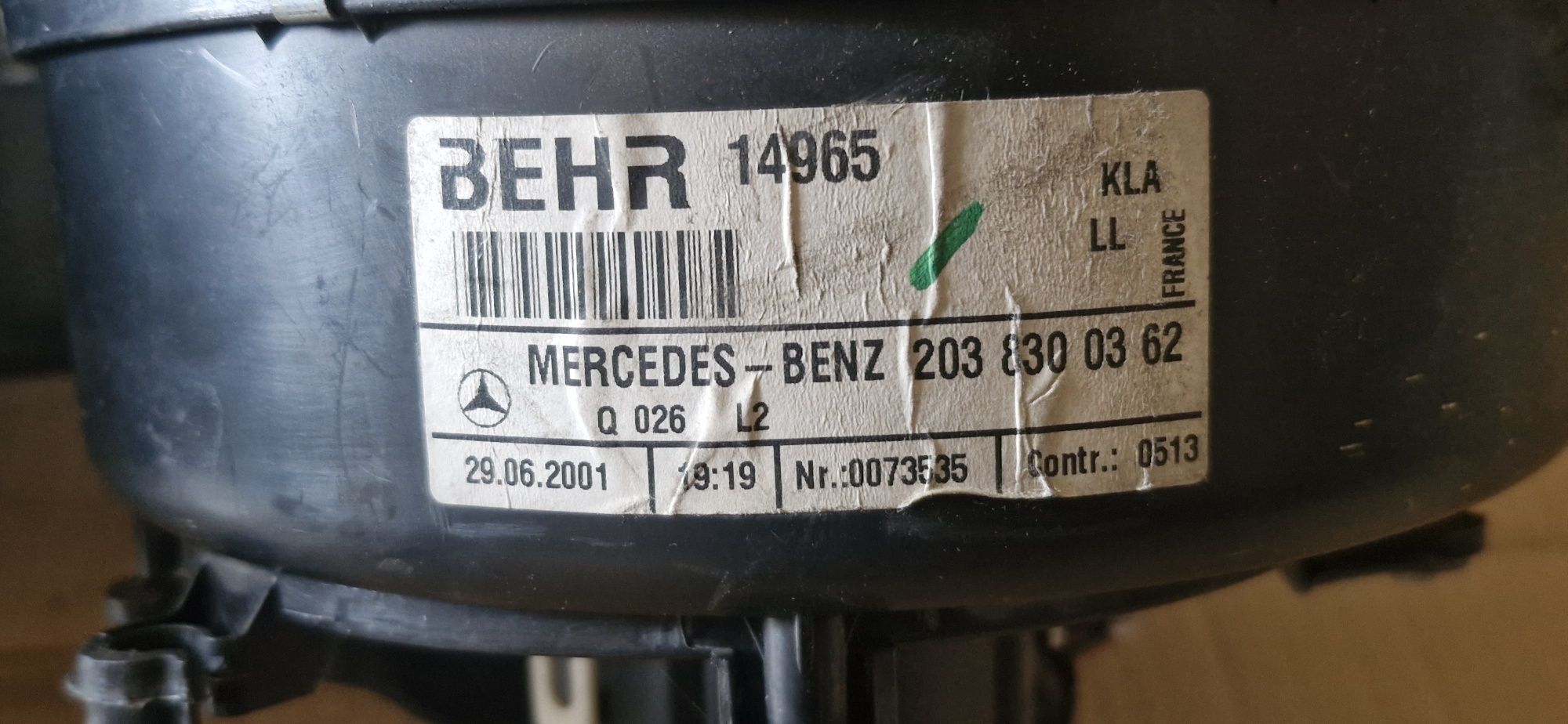 Chauffage/Sofagem completa Mercedes-Benz Classe-C (W203). 2001