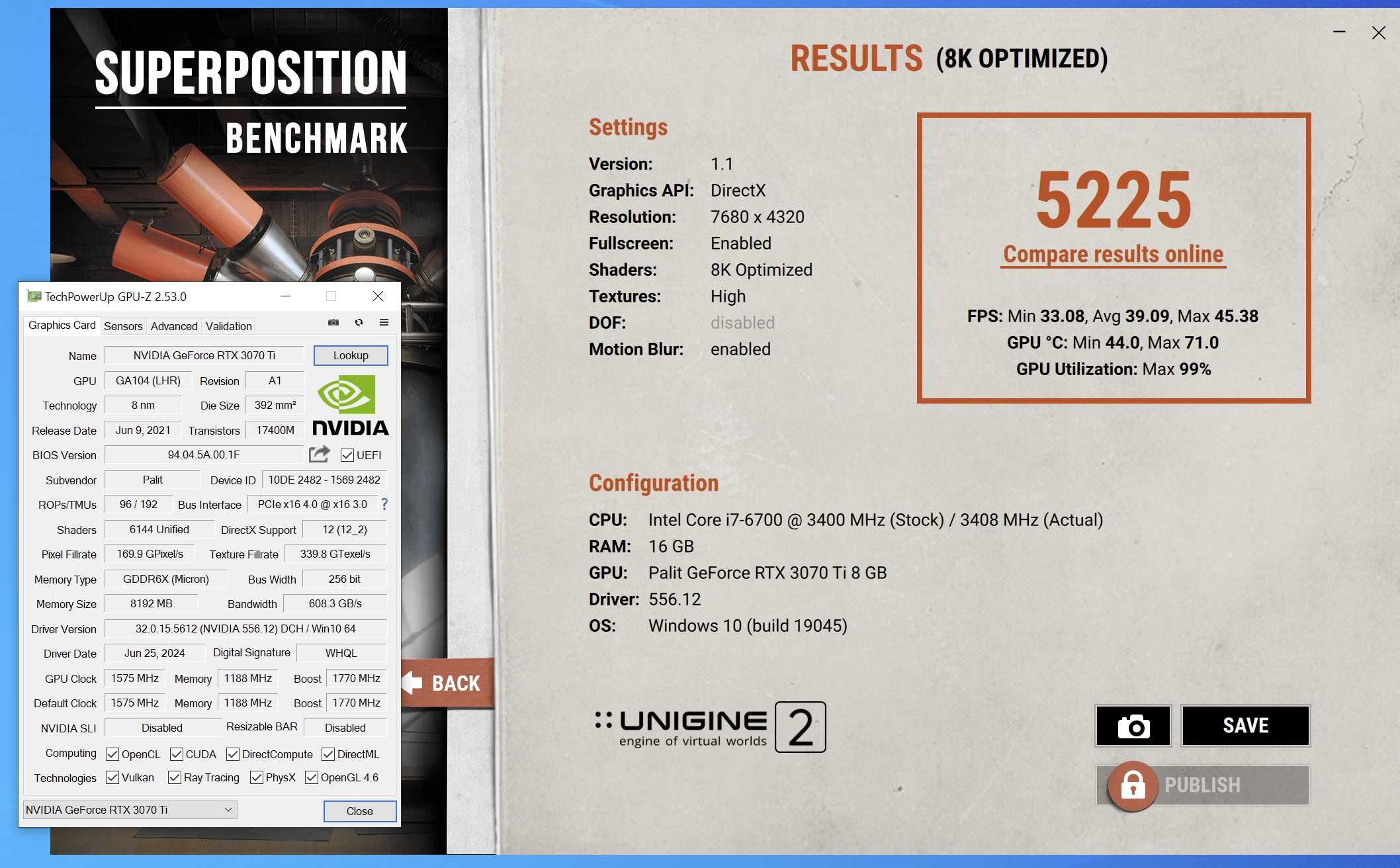 ігрова відеокарта RTX3070Ti PALIT Gaming PRO. TRADE-IN