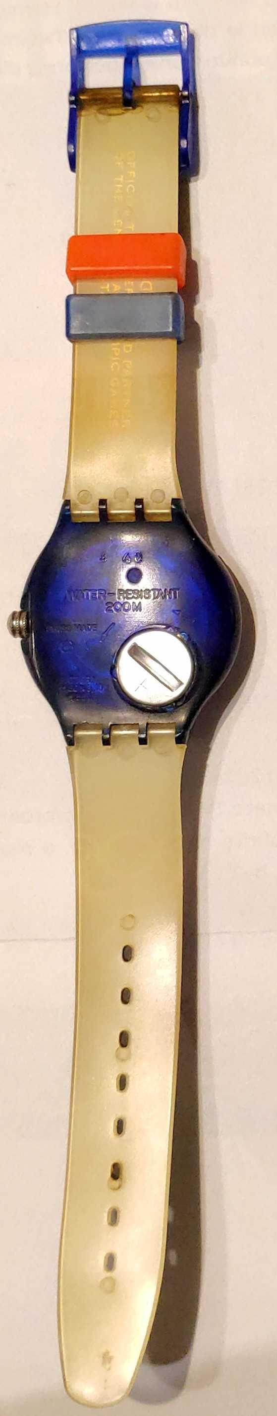zegarek Swatch Scuba 1994 SDZ 100 SEOUL 1988 Analog Aqua Chrono WR200M