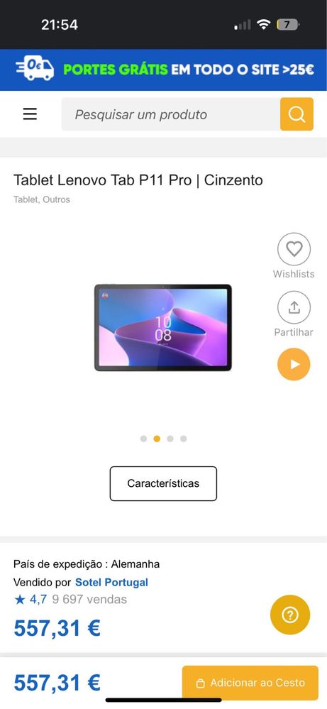 TAB lenovo 11pro 2 geração