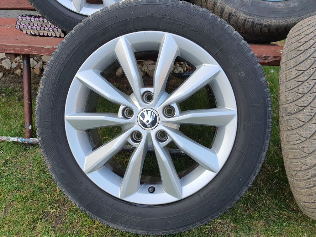 Komplet kół koła do skody octavia vw 5x112 felgi 16" oryginalne