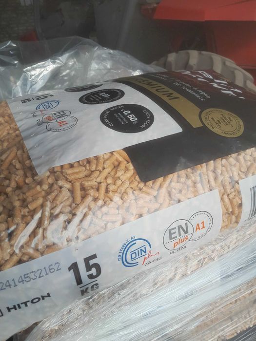 Pellet sosnowy PREMIUM pelet drzewny A1 DinPlus Ikea Hiton 100 % sosna