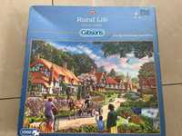 Puzzle Gibsons Rural Life wieś koń 1000