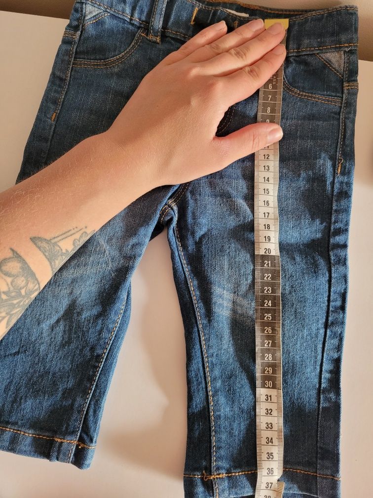 2x spodnie jeansy 74 sinsay