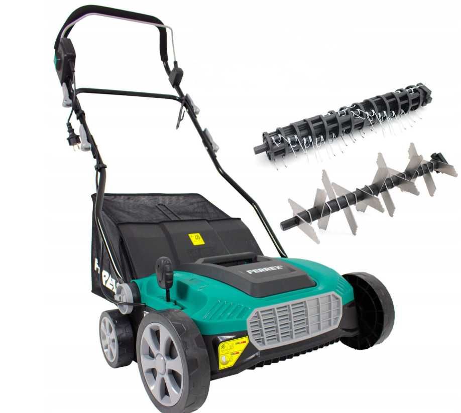 Аэратор-скарификатор электрический Ferrex 2000 W , розпушувач газону