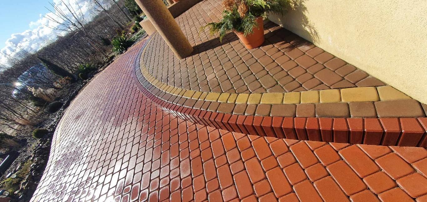 Rabat przy zakupie paletowej Palisada trapezowa kostka betonowa koloro