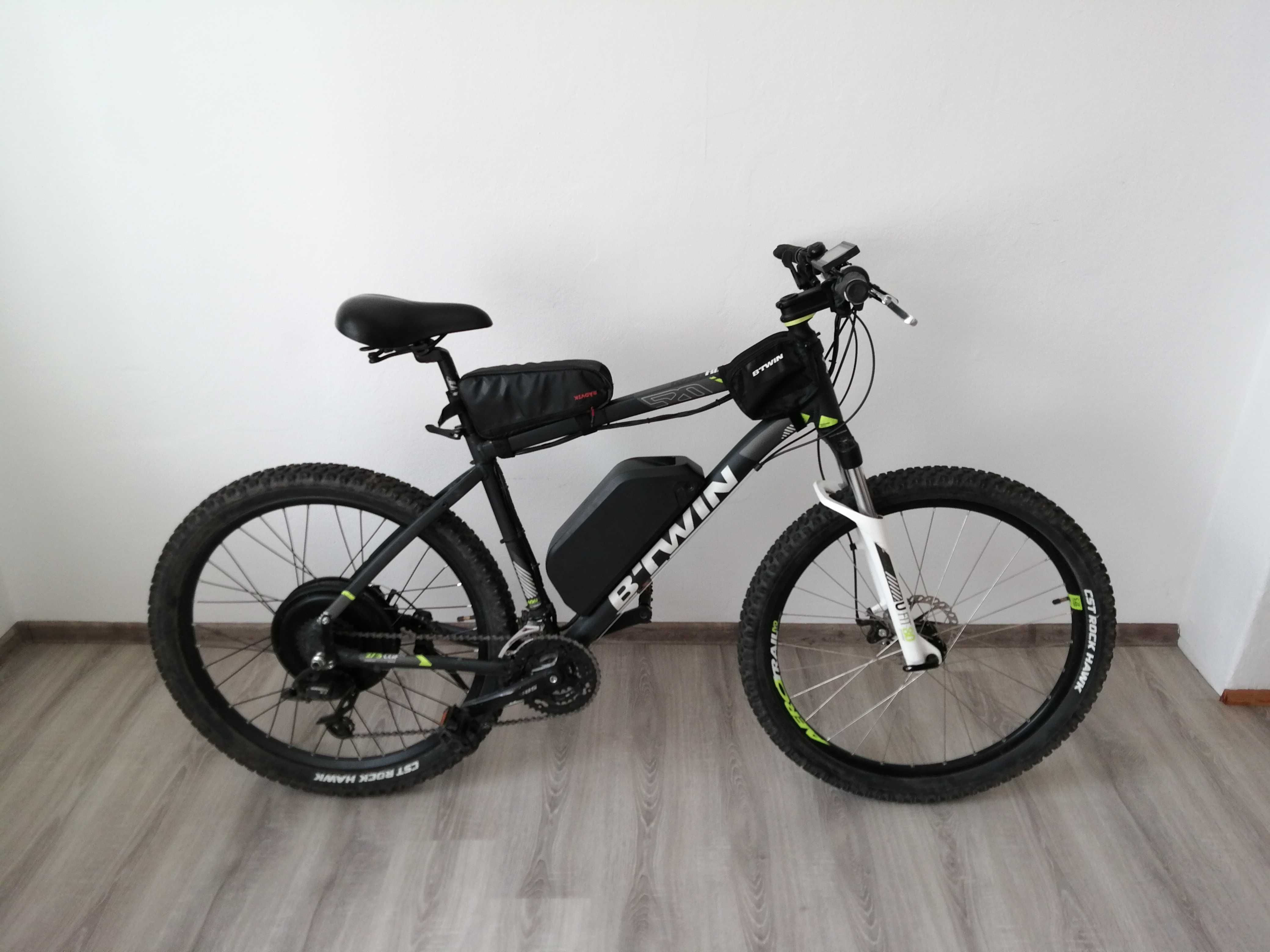 ebike Rockrider 520, 27,5 cala, mxus 30h 10x6 1500w