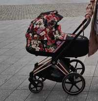 Wózek cybex priam 2.0 spring blossom gondola i spacerówka