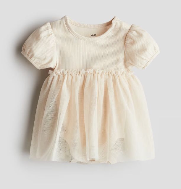 Бавовняна сукня з фатиновою спідницею H&M 56см