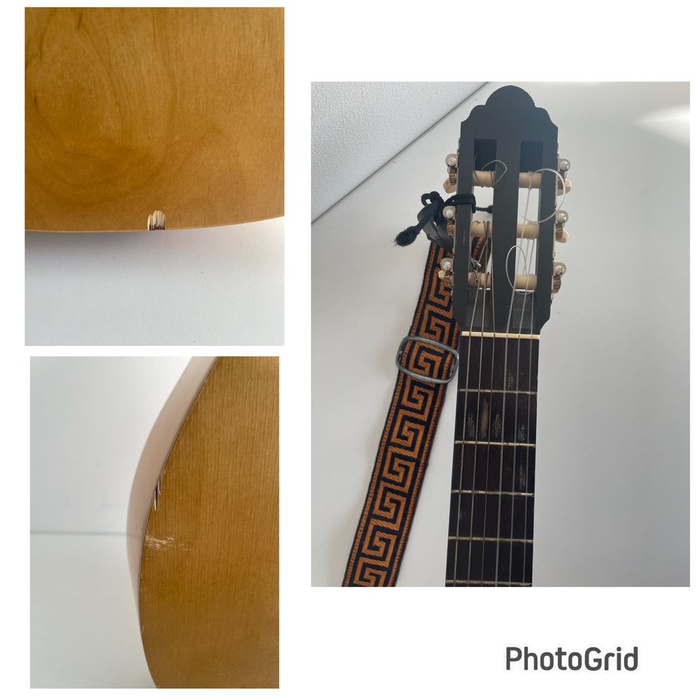 Gitara klasyczna model Studioso II 1980 r. z pokrowcem i paskiem