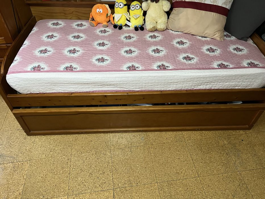 Cama solteiro com gaveta para outro colchao