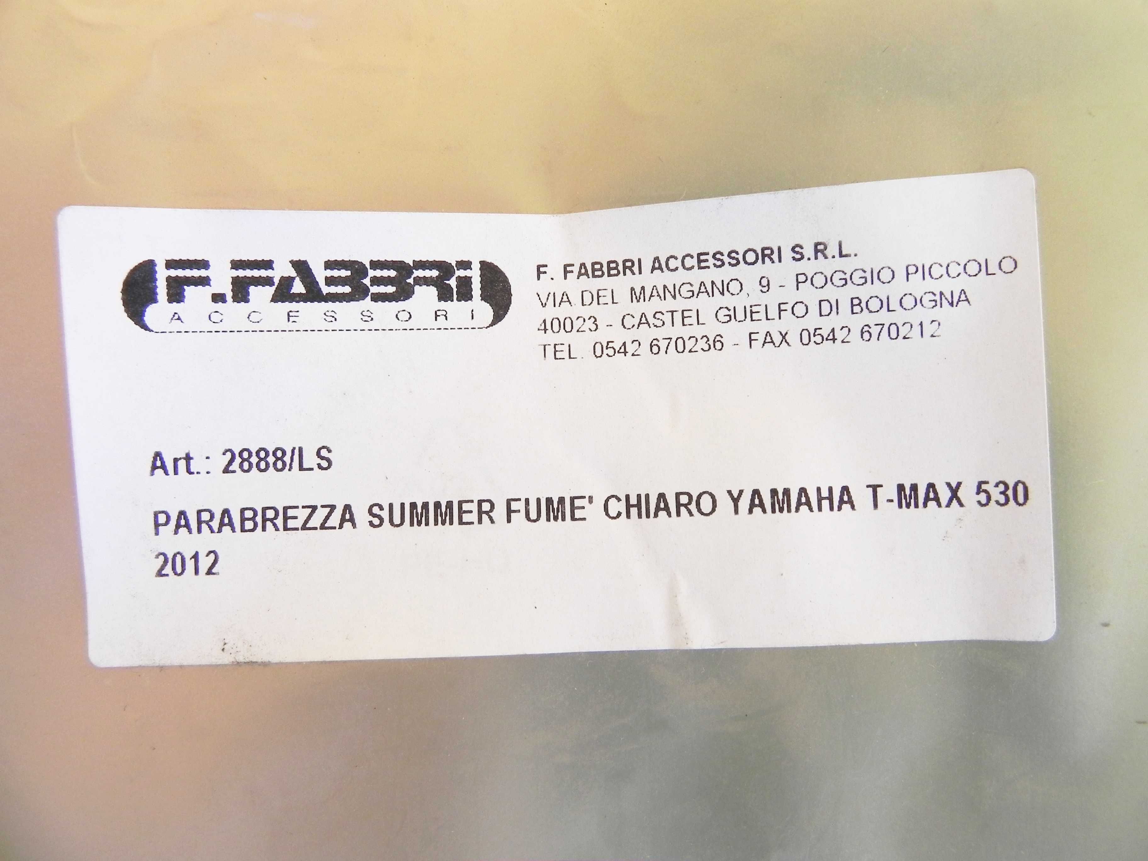 Szyba FABBRI 2888/LS Yamaha T-MAX 530 12/16 NOWA