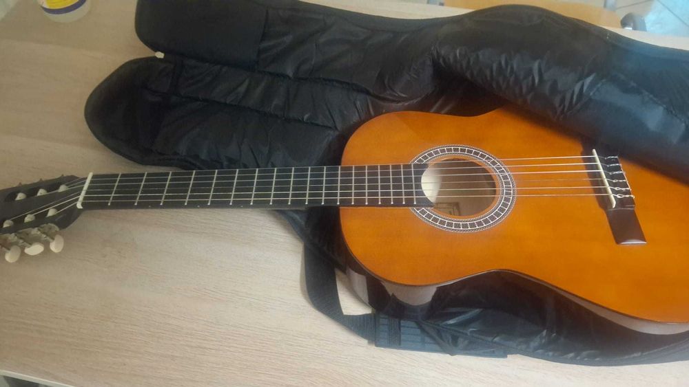 Gitara klasyczna EVER PLAY EV-121 1/2 z pokrowcem JAK NOWA - 2 sztuki