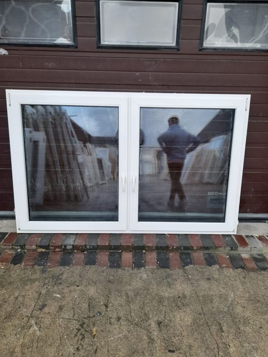 Okna pcv plastikowe 210x130 dwuskrzydłowe Niemieckie DOWÓZ CAŁY KRAJ