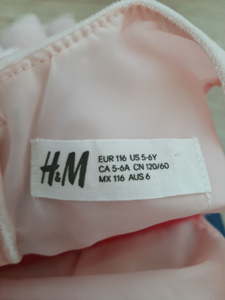 Sukienka wizytowa H&M 116 + baleriny